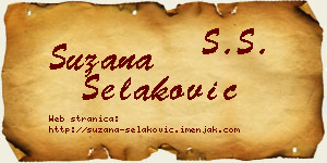 Suzana Selaković vizit kartica